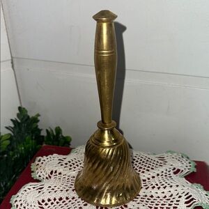 Vintage brass teacher bell